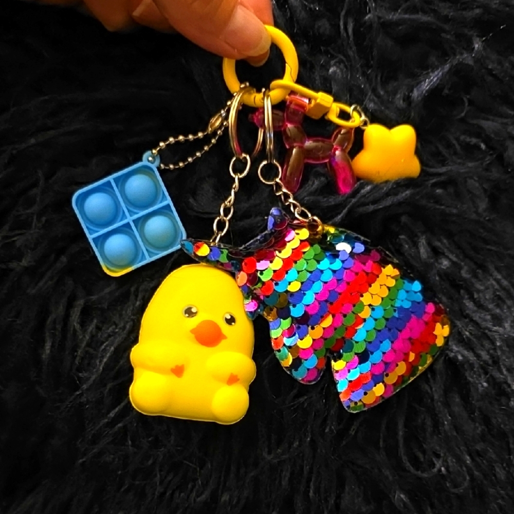 Kids Sensory Keychain ~ Backpack Zipper-pull